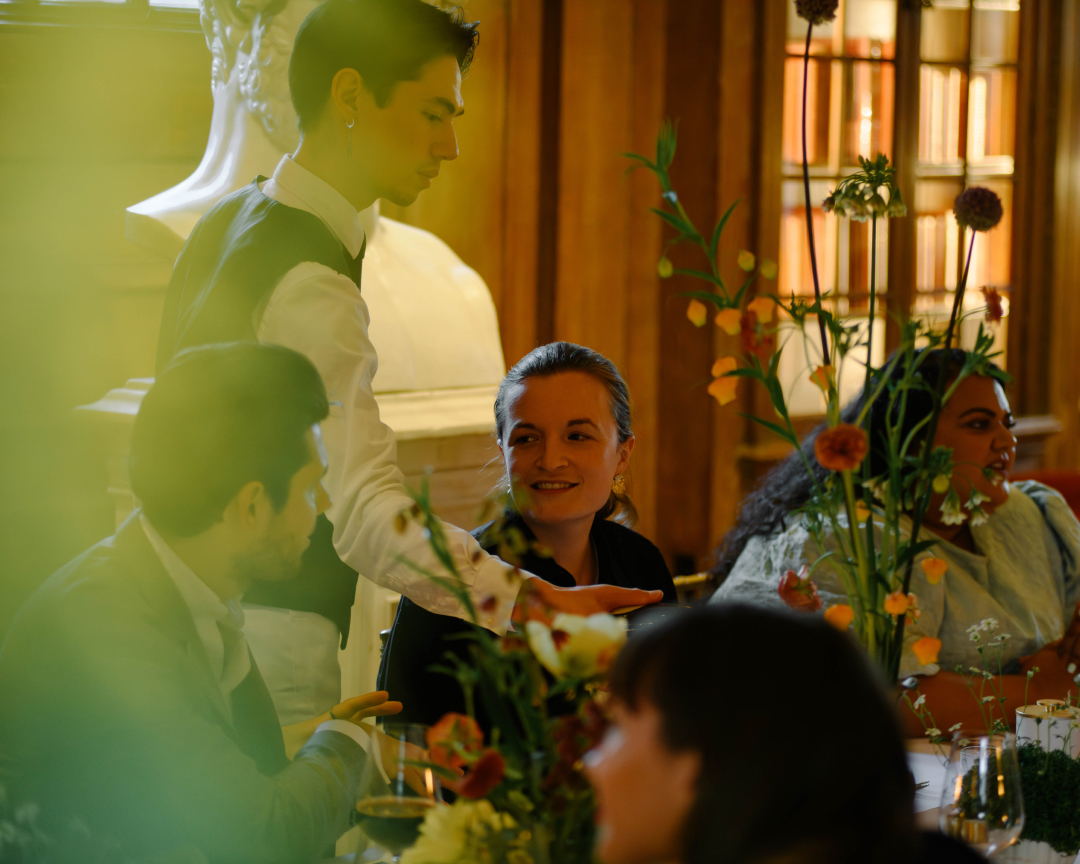 Hospitality service in action